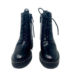 Tory Burch Miller Leather Lug Sole Booties